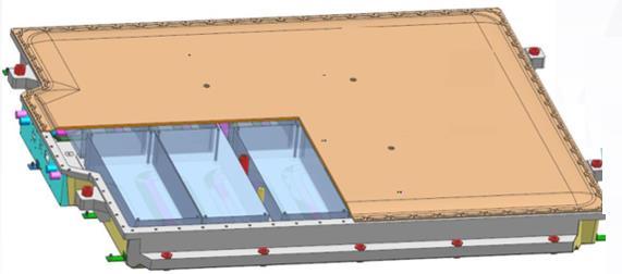 Battery assembly structure 3d